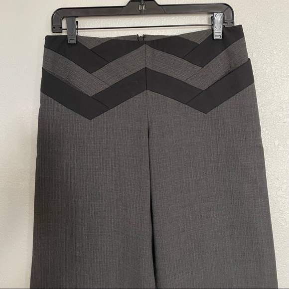 BCBGMaxAzria Chevron Wide Leg Tabatha Pants - Size 4 - Picture 3 of 7